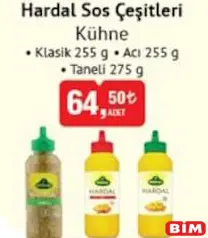 KÜHNE HARDAL SOS ÇEŞİTLERİ